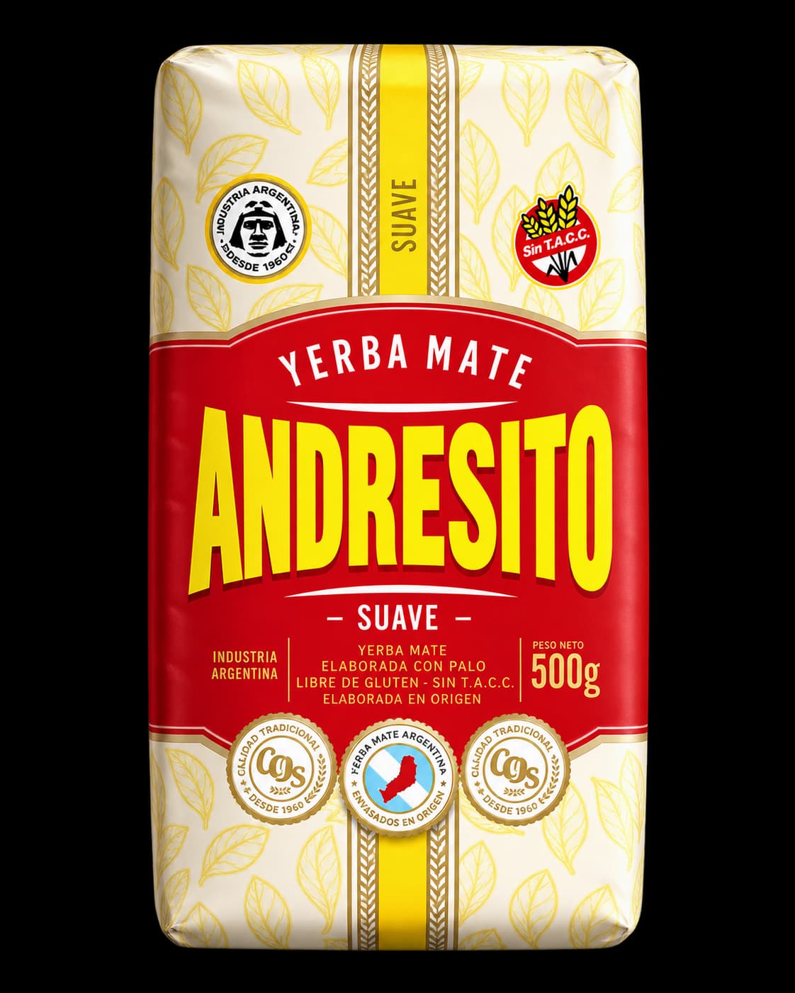Paquete de yerba mate Andresito Suave