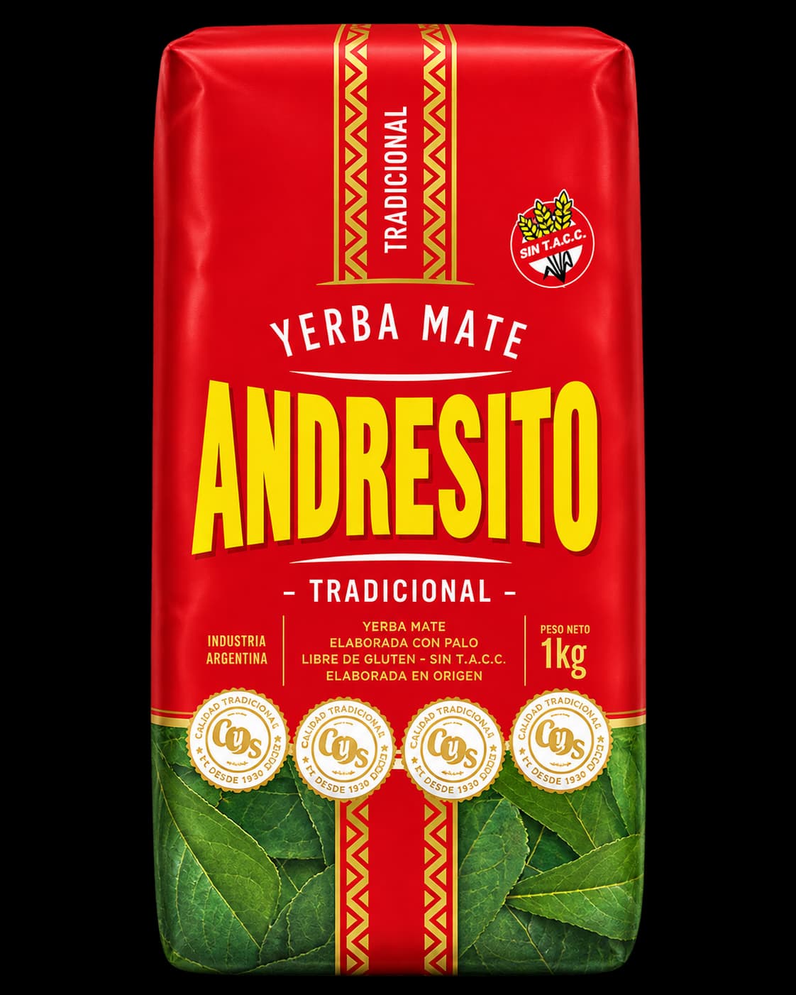 Paquete de yerba mate Andresito Tradicional