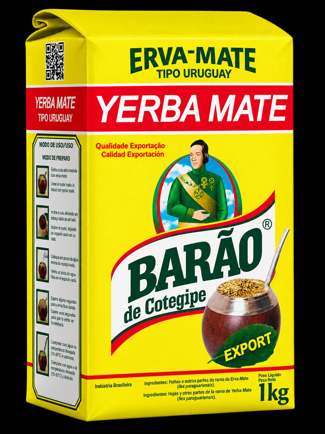 Paquete de yerba mate Barão Export Tipo Uruguay
