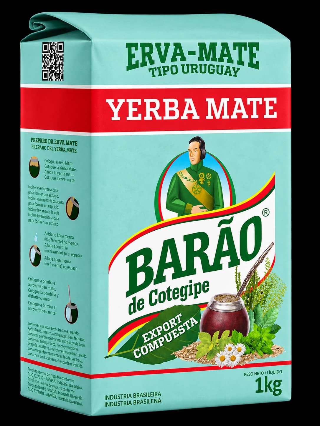 Paquete de yerba mate Barão Export Compuesta
