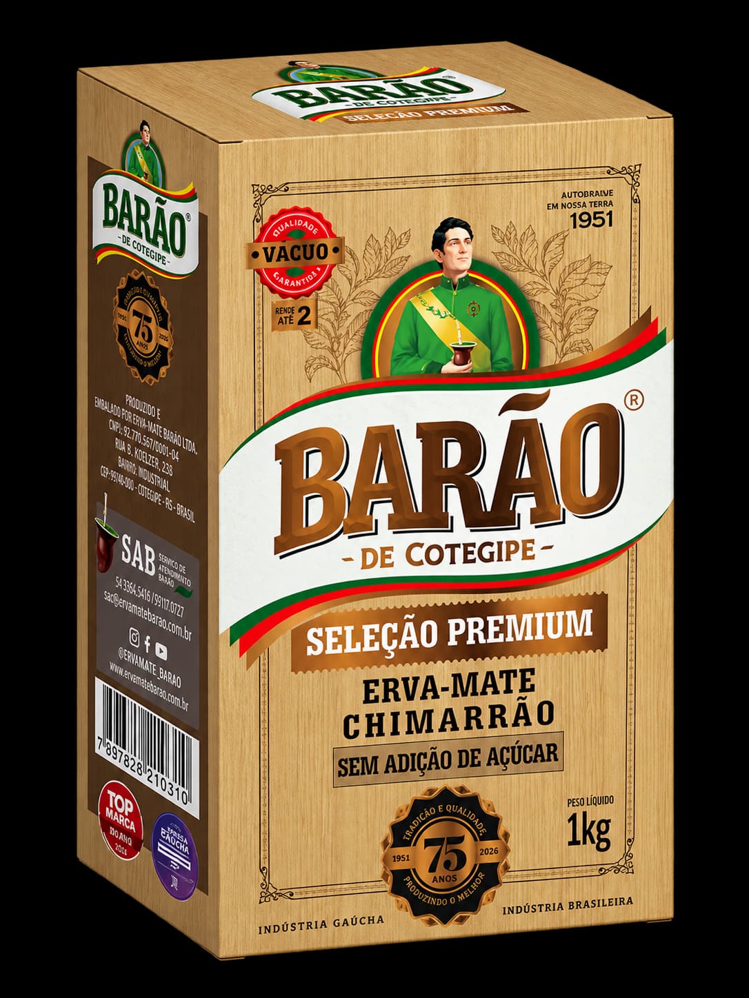 Paquete de yerba mate Barão Premium