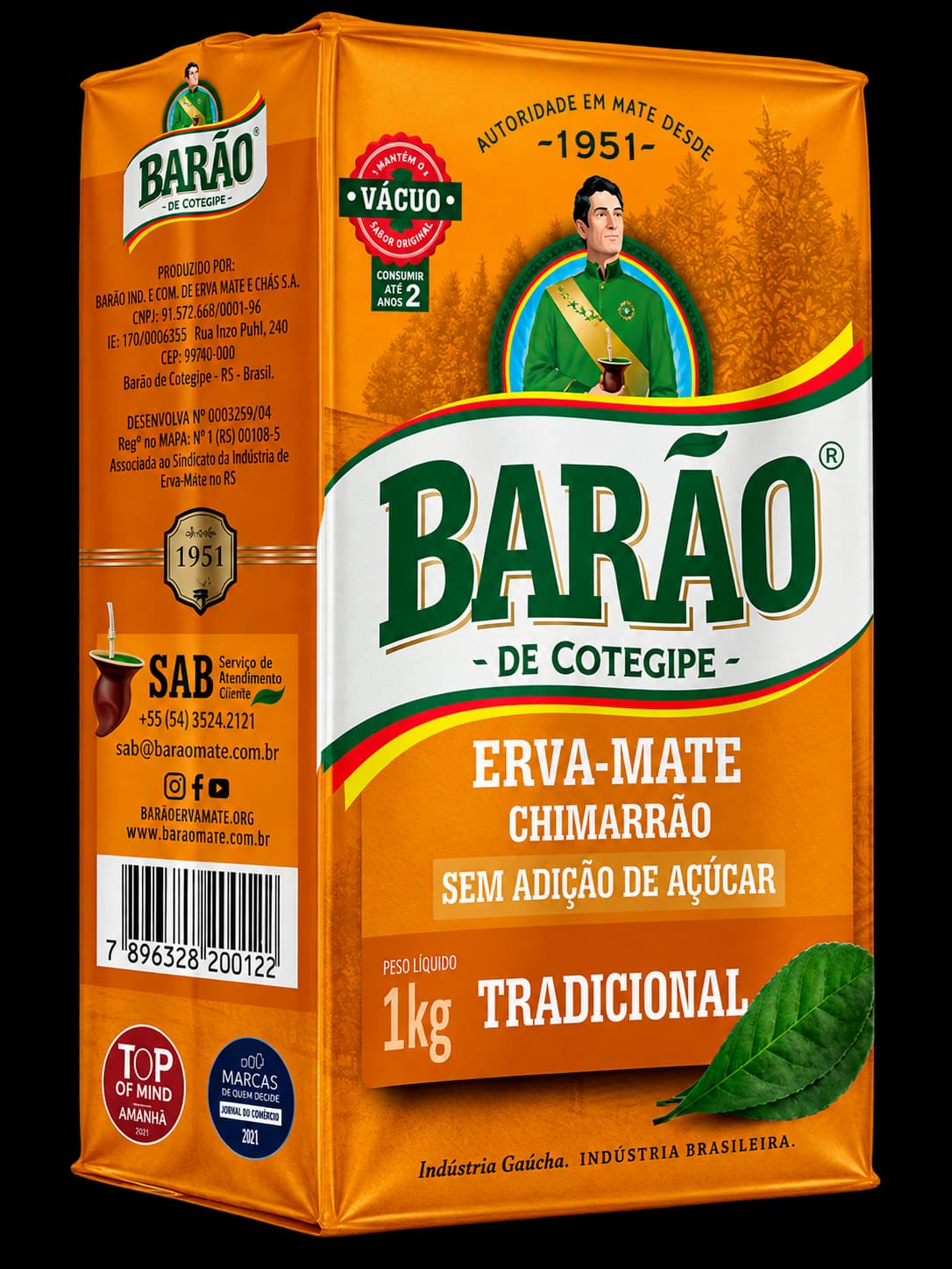 Paquete de yerba mate Barão Tradicional