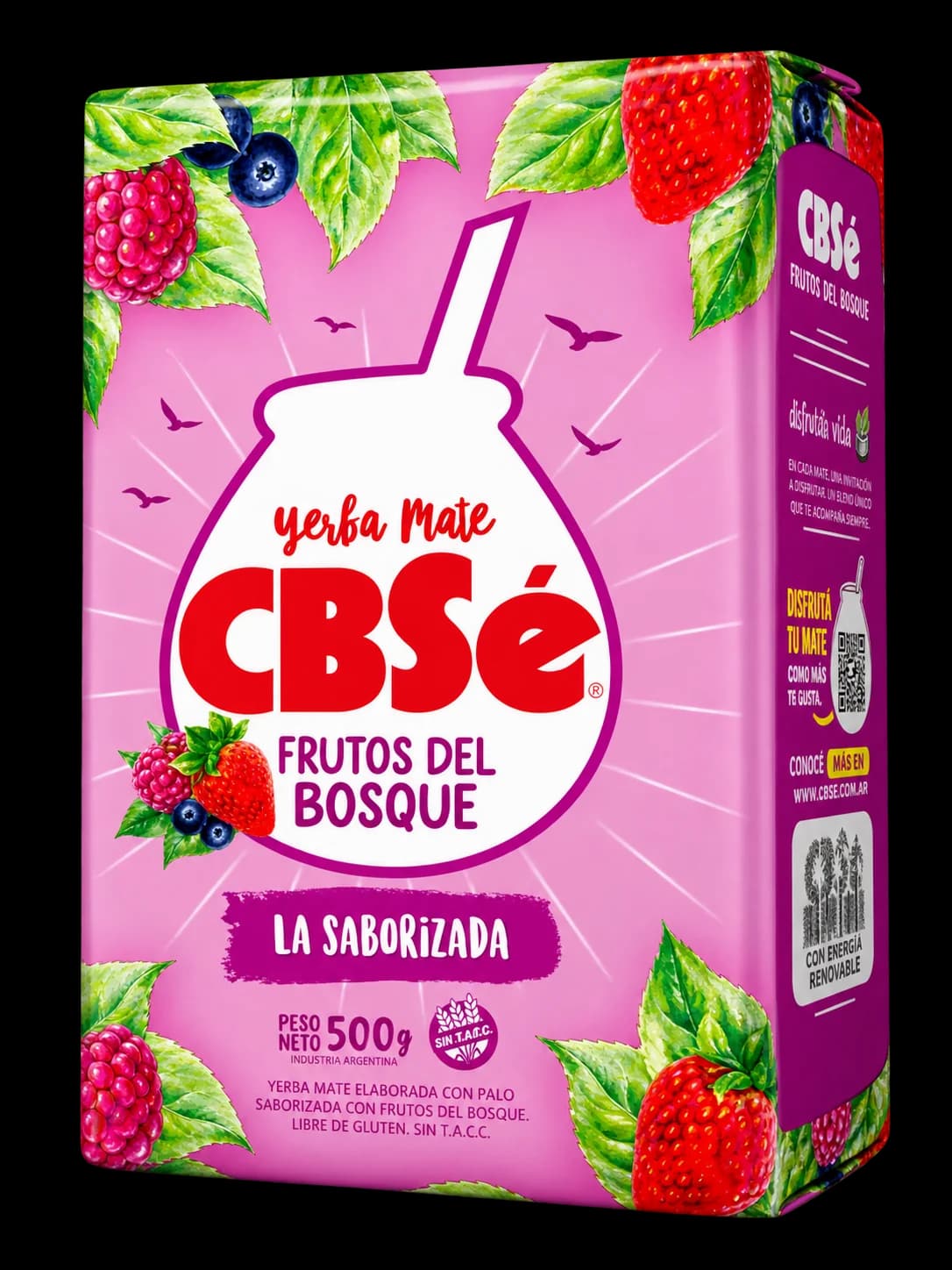 Paquete de yerba mate CBSé Frutos del Bosque