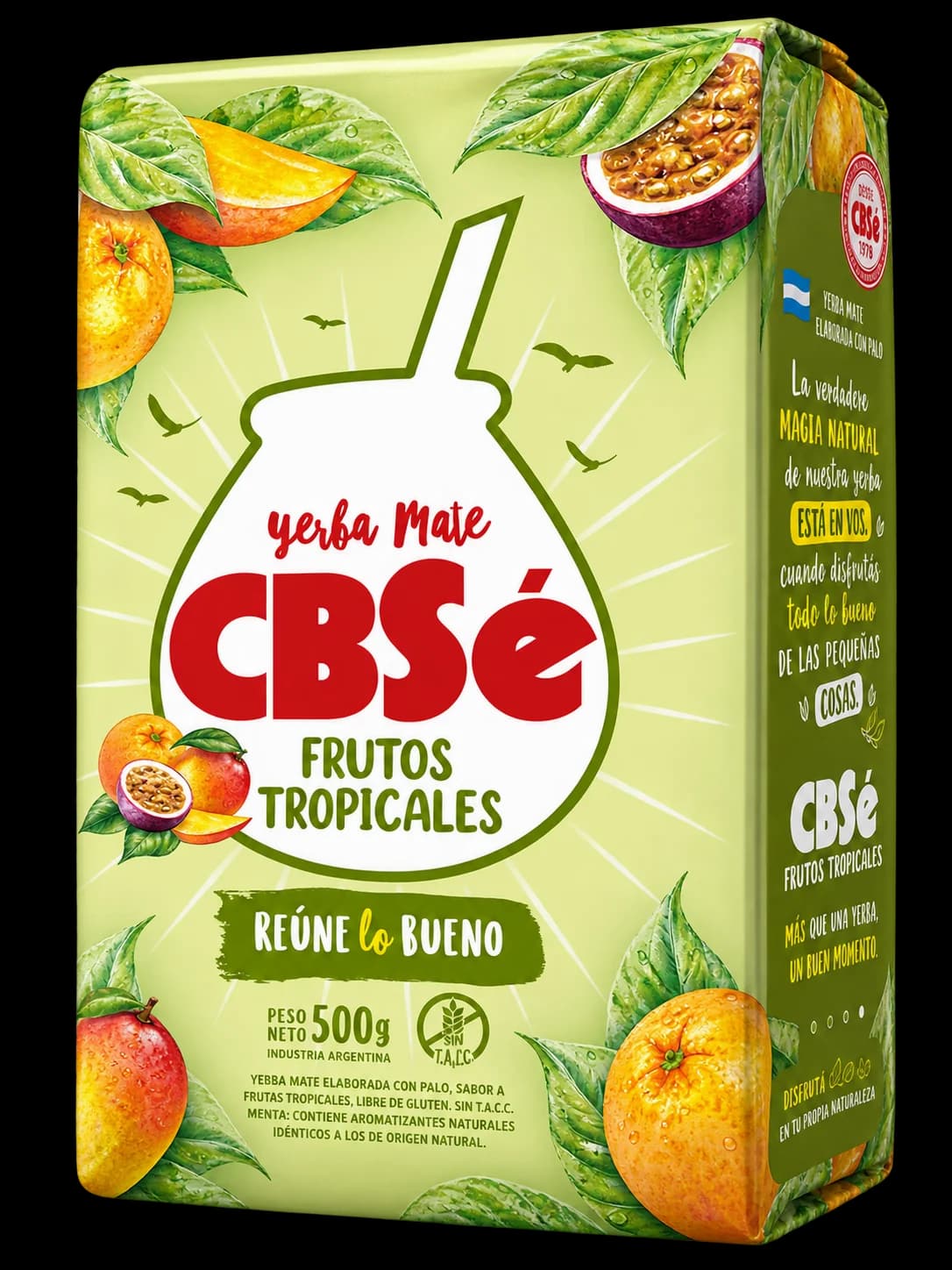 Paquete de yerba mate CBSé Frutos Tropicales