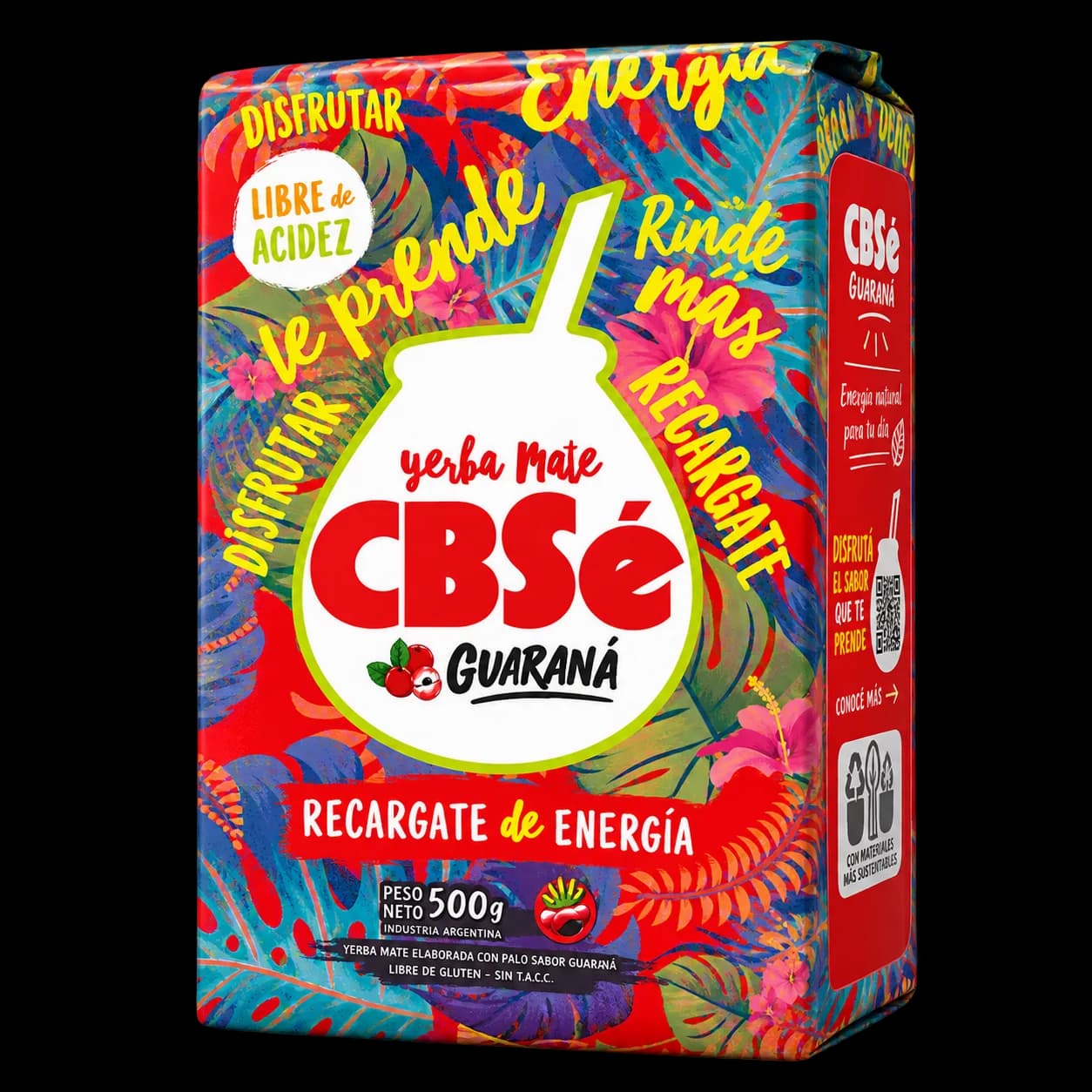 Paquete de yerba mate CBSé Guaraná