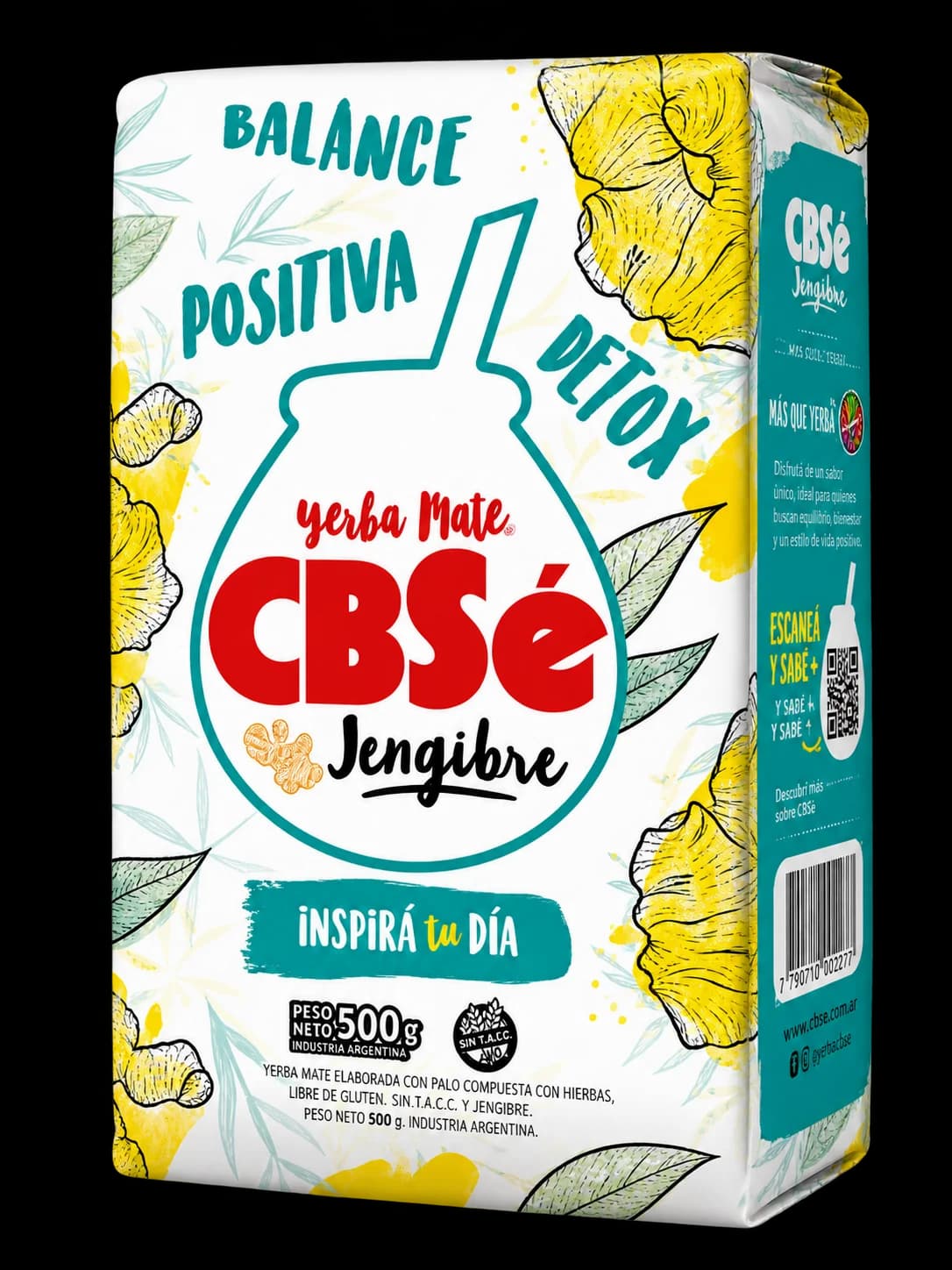 Paquete de yerba mate CBSé Jengibre