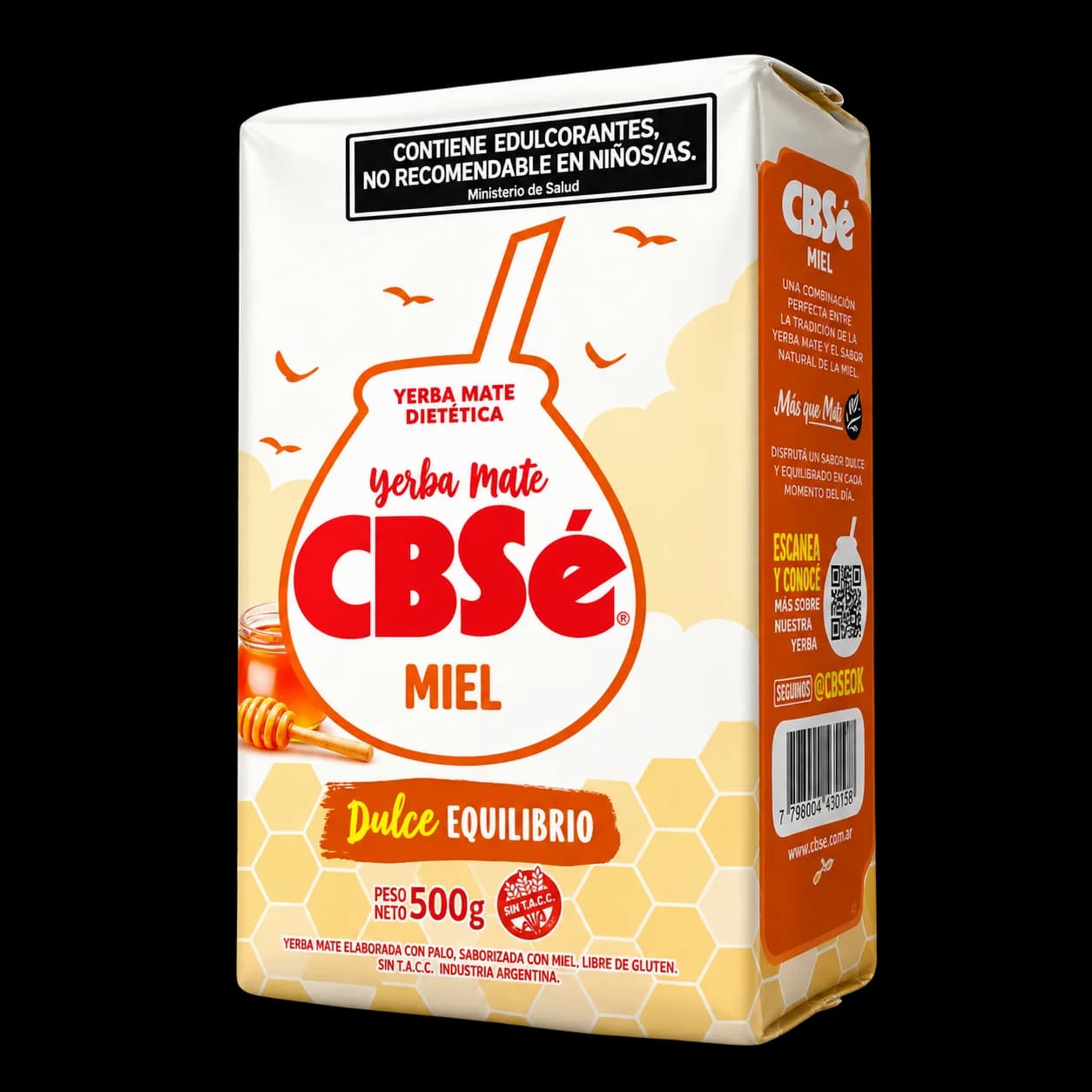 Paquete de yerba mate CBSé Miel