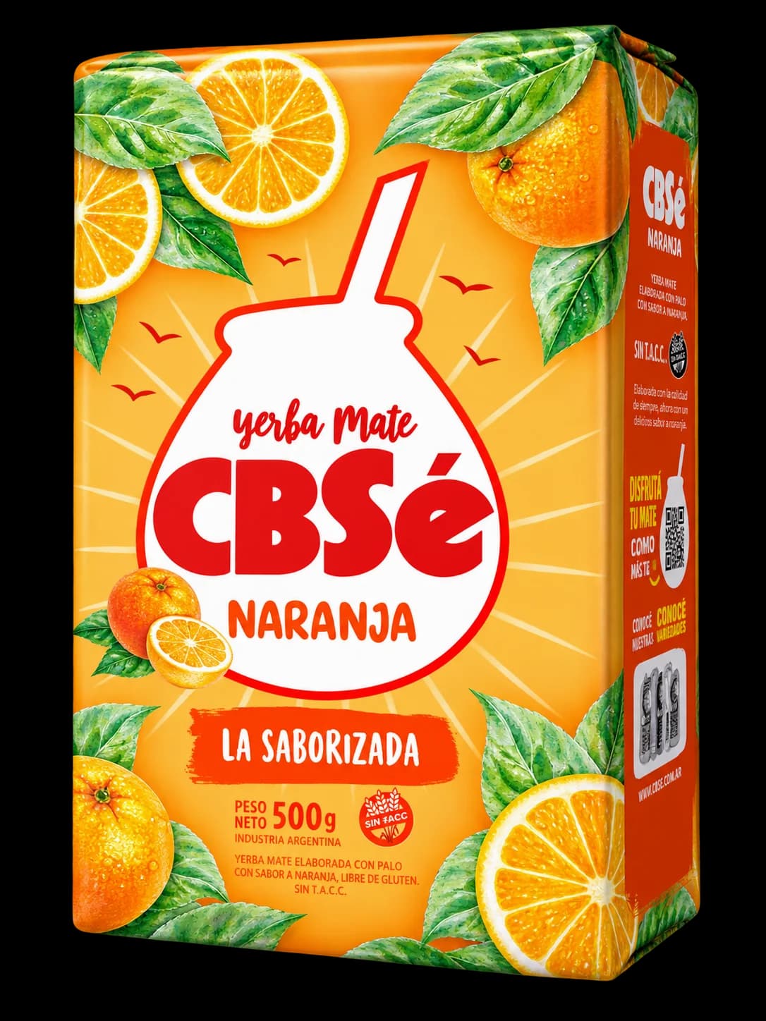 Paquete de yerba mate CBSé Naranja