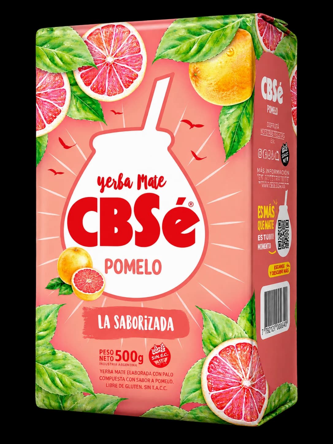Paquete de yerba mate CBSé Pomelo
