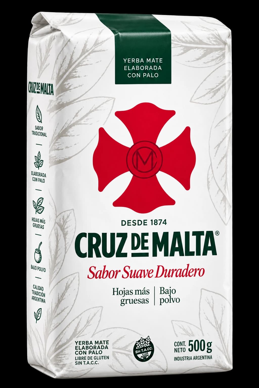 Paquete de yerba mate Cruz de Malta Tradicional
