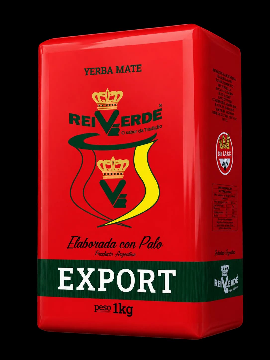 Paquete de yerba mate Rei Verde Export Con Palo / Padrón Argentino