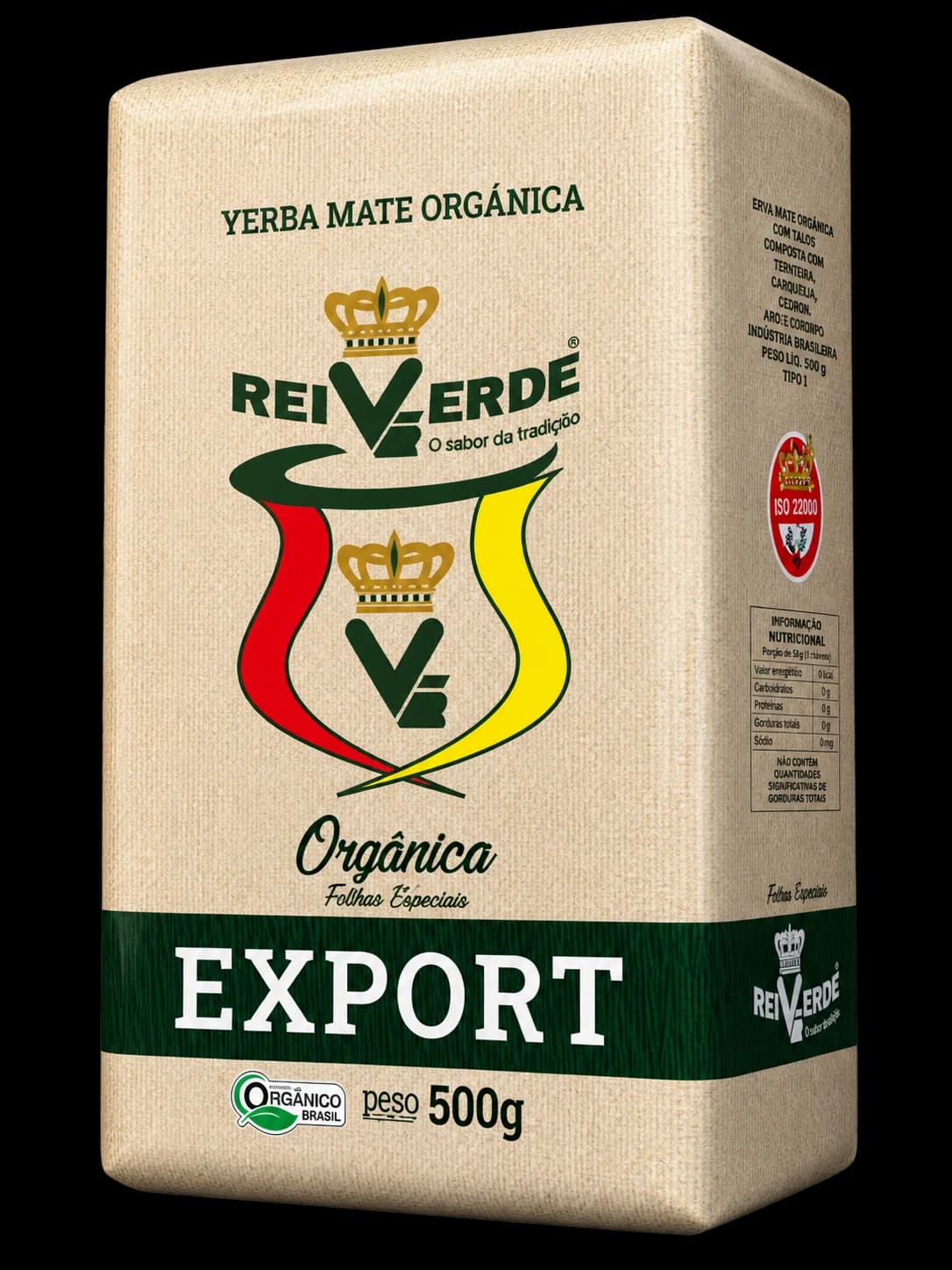 Paquete de yerba mate Rei Verde Export Orgánica