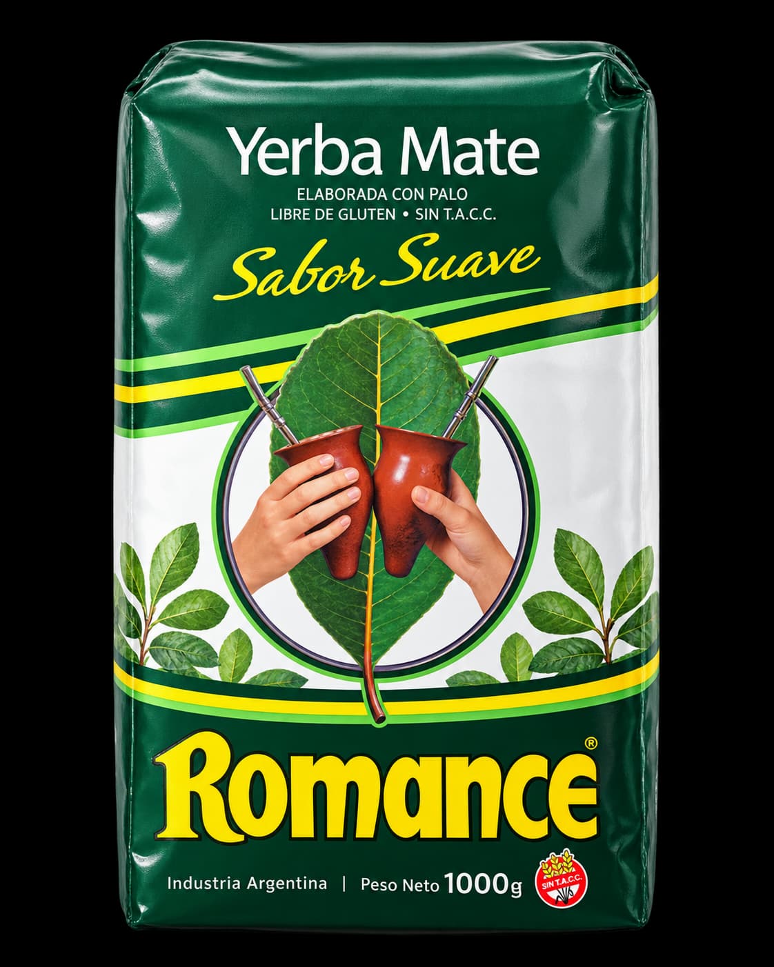 Paquete de yerba mate Romance Suave