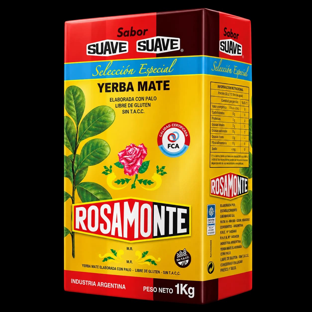 Paquete de yerba mate Rosamonte Especial Suave