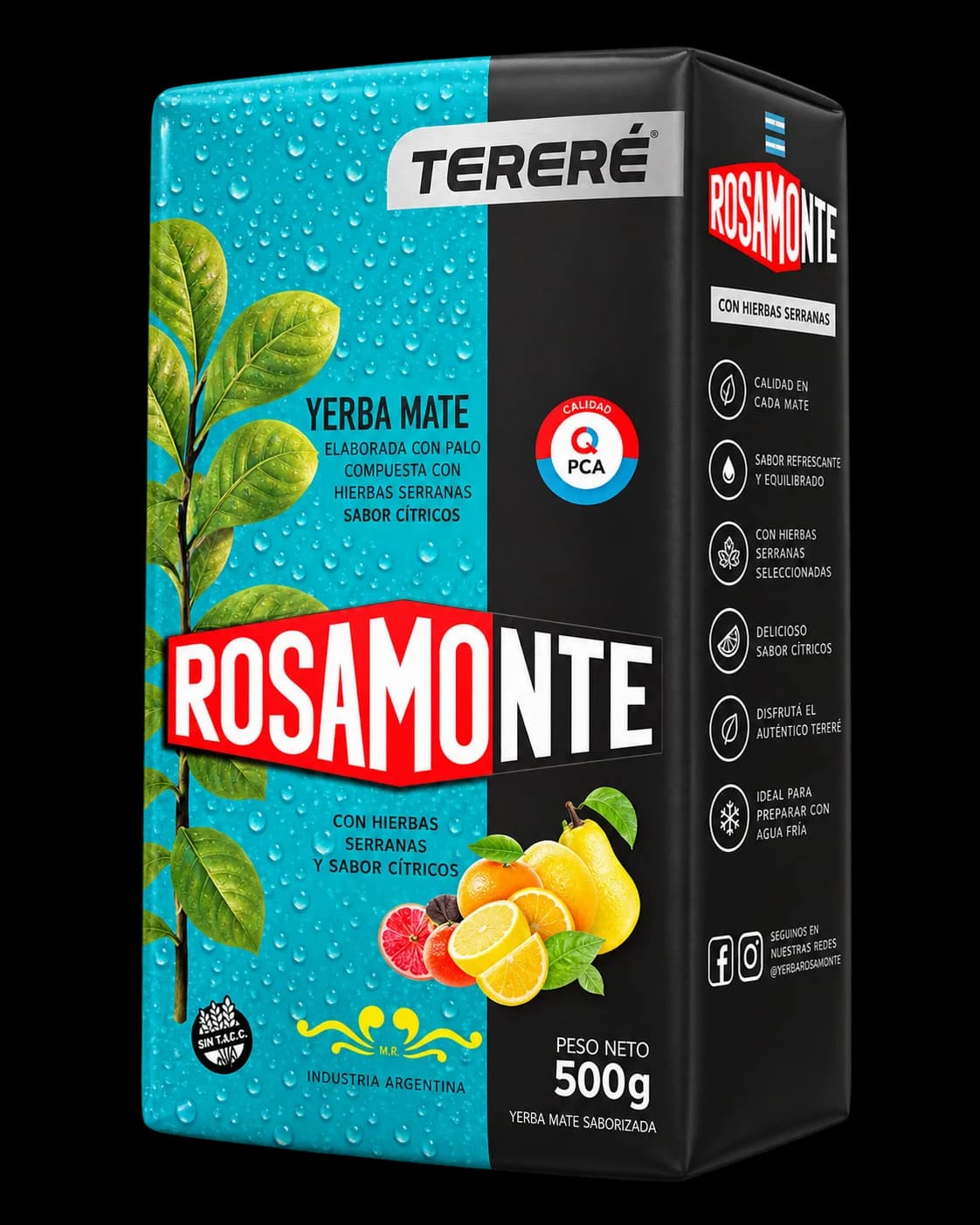 Paquete de yerba mate Rosamonte Tereré