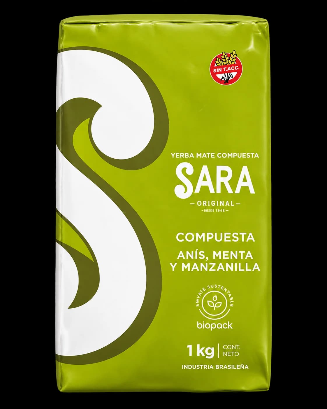 Paquete de yerba mate Sara Anís