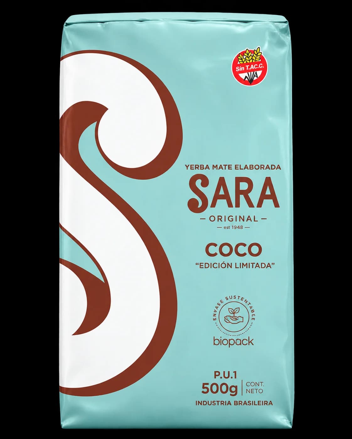 Paquete de yerba mate Sara Coco