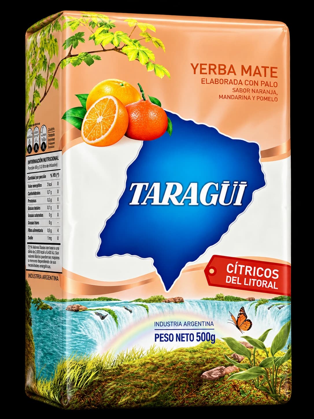 Paquete de 500 g de Taragüi Cítricos del Litoral