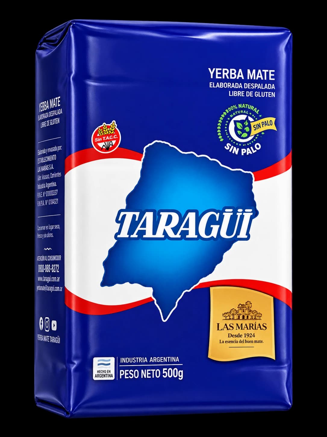 Paquete de 500 g de Taragüi Sin Palo